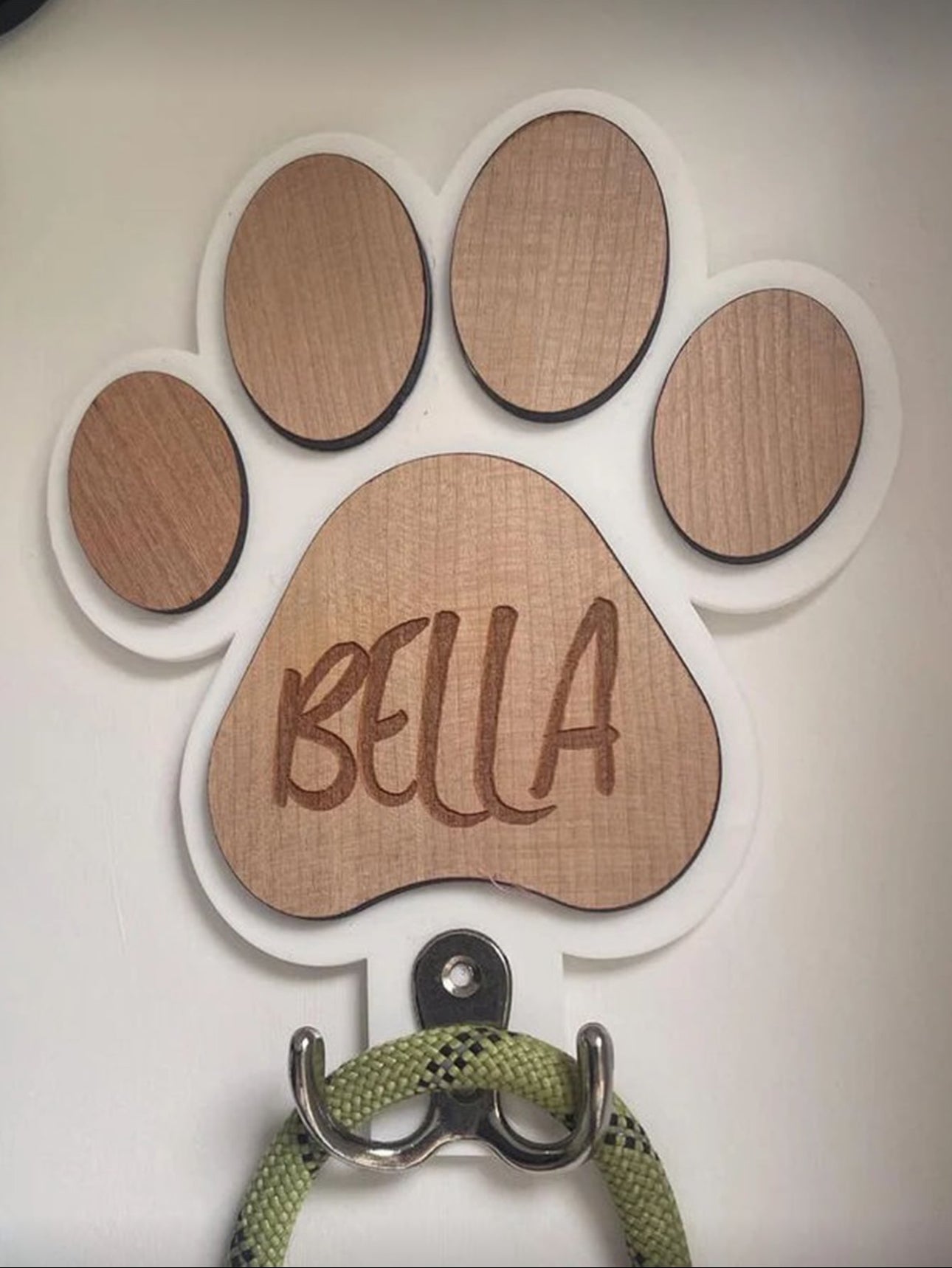 Personalized Leash Hook, Wooden
Wall Hook For Dog Leash